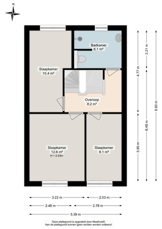 Floorplan - De Boomgaard 8, 9828 RC Oostwold